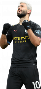 Sergio Aguero football render