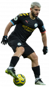 Sergio Aguero football render