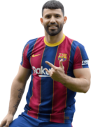 Sergio Agüero football render