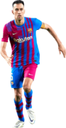 Sergio Busquets football render