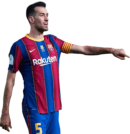 Sergio Busquets football render