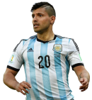 Sergio Aguero football render