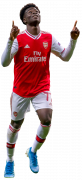 Bukayo Saka football render