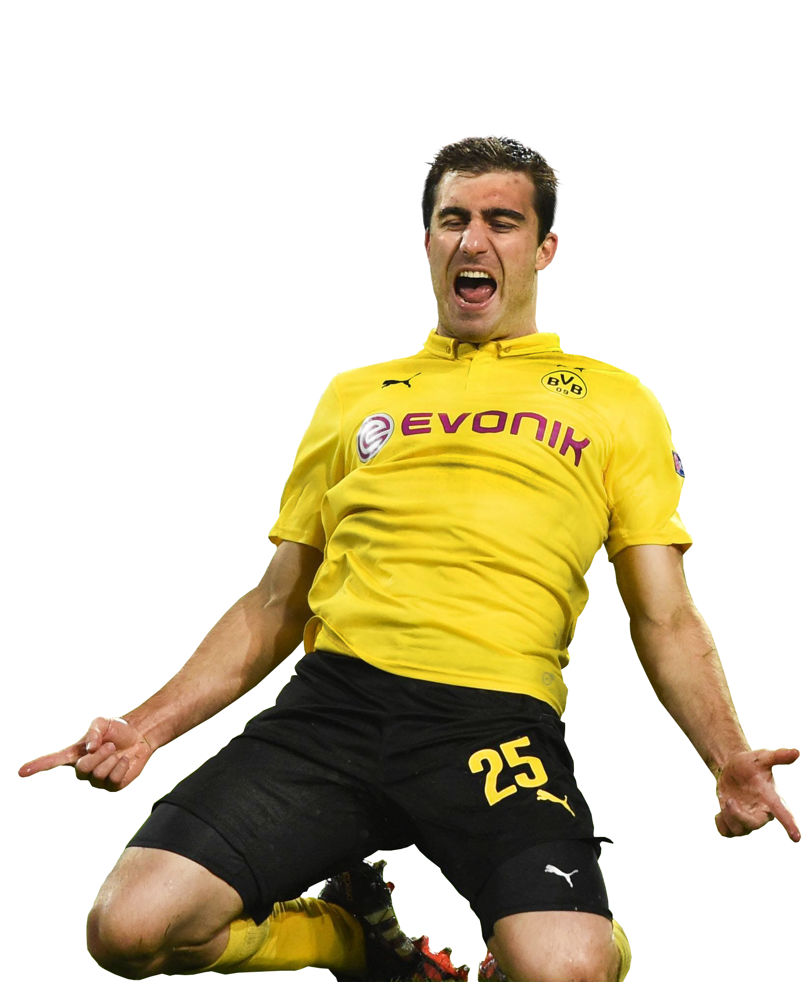 Henrikh Mkhitaryan football render - FootyRenders