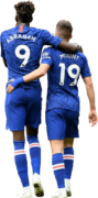 Tammy Abraham & Mason Mount football render