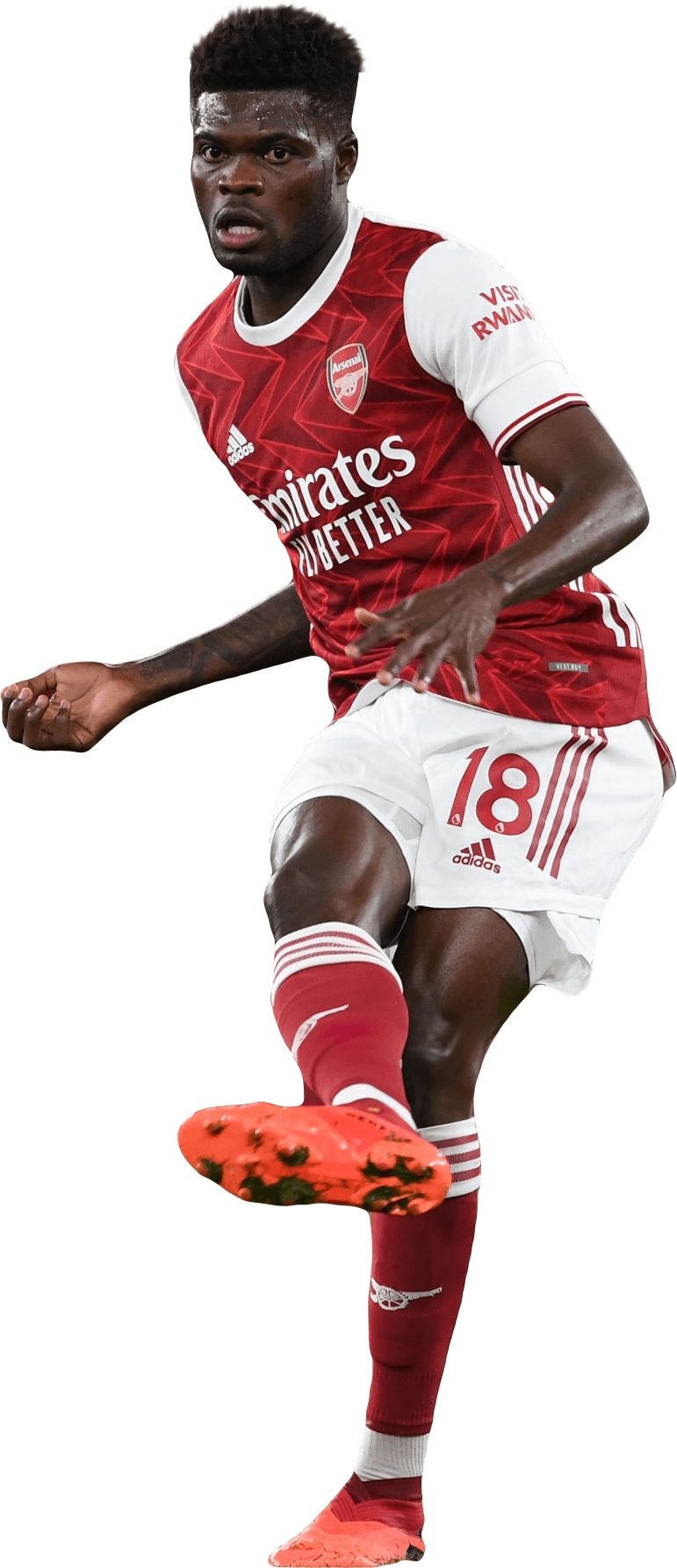 Thomas Partey Arsenal Football Render Footyrenders