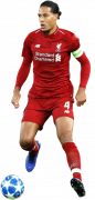 Virgil van Dijk football render