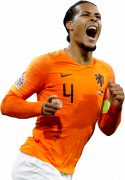 Virgil van Dijk football render