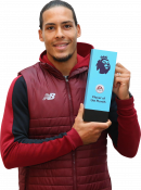 Virgil Van Dijk POTM football render