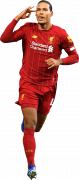 Virgil van Dijk football render