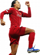 Virgil van Dijk football render