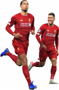 Virgil van Dijk & Roberto Firmino football render