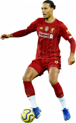 Virgil van Dijk football render