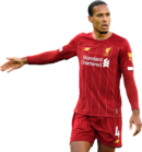 Virgil van Dijk football render