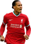 Virgil van Dijk football render