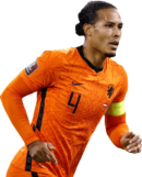 Virgil van Dijk football render