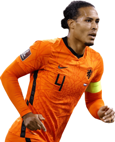 Virgil van Dijk Holland football render - FootyRenders
