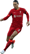 Virgil van Dijk football render