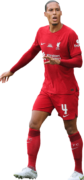 Virgil van Dijk football render