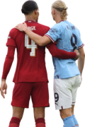 Virgil van Dijk & Erling Braut Håland football render