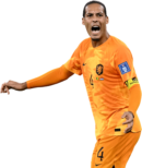 Virgil van Dijk football render