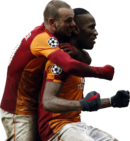 Wesley Sneijder & Didier Drogba football render