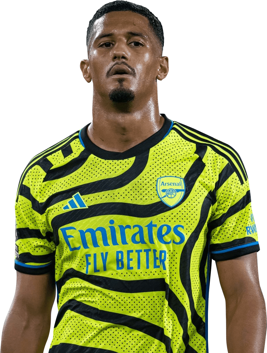 William Saliba Arsenal football render - FootyRenders 