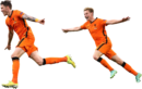 Wout Weghorst & Frenkie de Jong football render