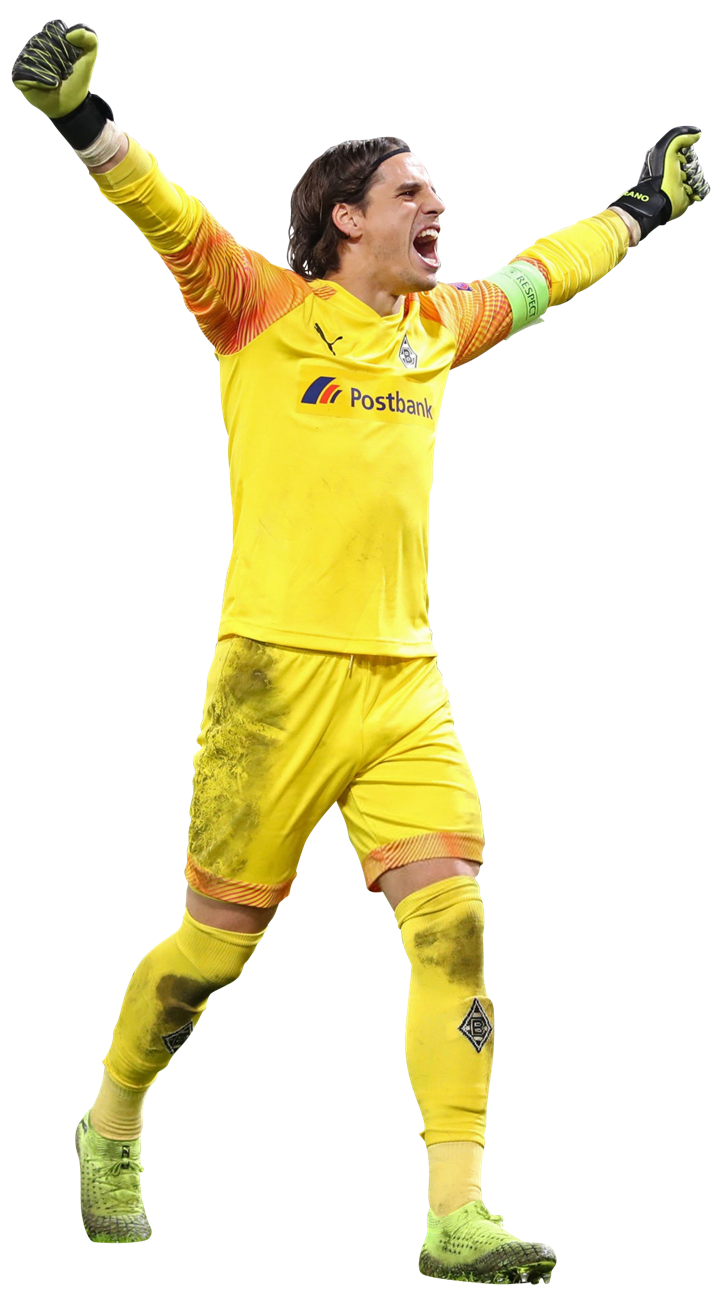 Yann Sommer Borussia Mönchengladbach football render - FootyRenders