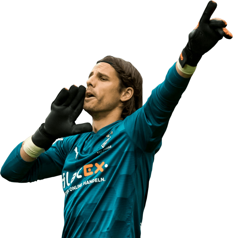 Yann Sommer Borussia Mönchengladbach football render - FootyRenders