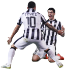 Alvaro Morata & Carlos Tevez football render