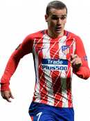 Antoine Griezmann football render